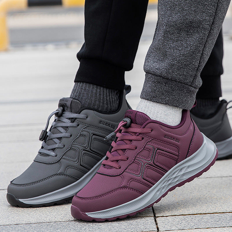 Damen Sportliche Lace-Up Sneakers mit atmungsaktivem Obermaterial und dämpfender Sohle EB