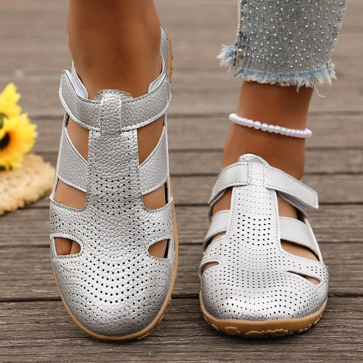 Damen Atmungsaktive Riemensandalen mit verstellbarem Klettverschluss EB