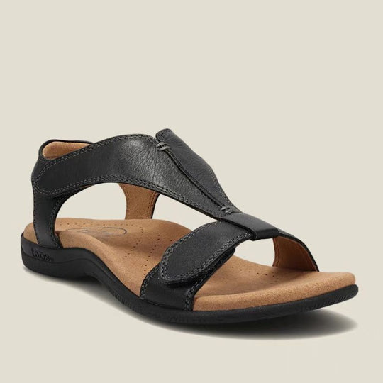 Damen komfortable Sandalen mit atmungsaktivem Obermaterial und verstellbaren Riemen EB