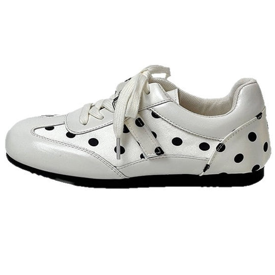 Damen sportliche Sneakers mit modischem Punktedesign EB