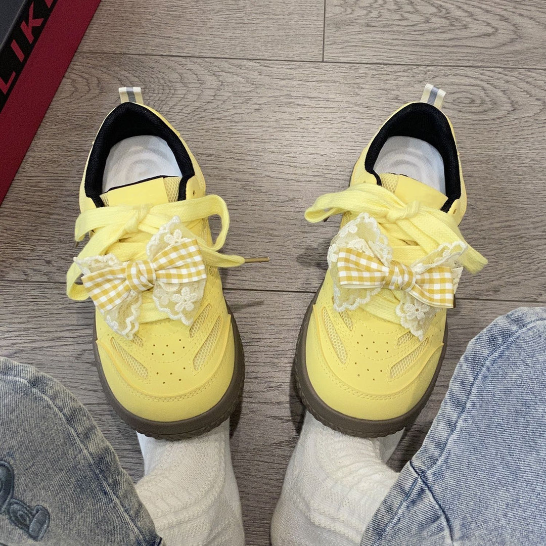 Damen Sneakers mit verspieltem Schleifen-Design von EB