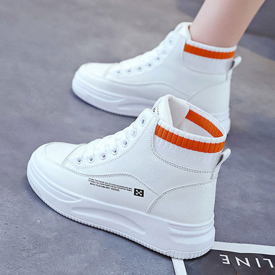 Damen Hochtop Sneakers mit innovativer Dämpfungstechnologie und modischen Akzenten EB