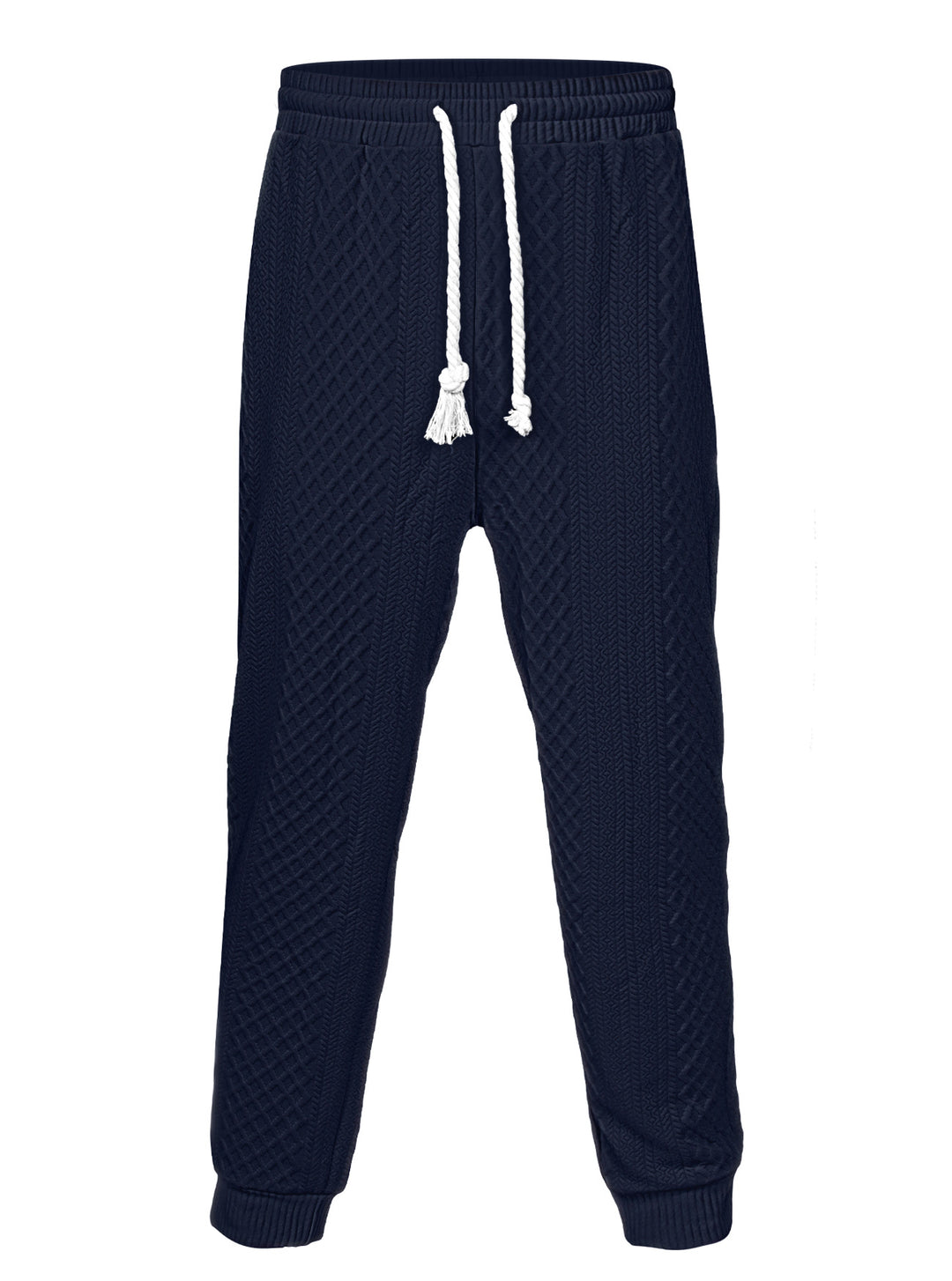 Herren nan Thermo-Zopfstrick-Jogginghose mit breitem Rippenbund und dekorativer Kordel EB