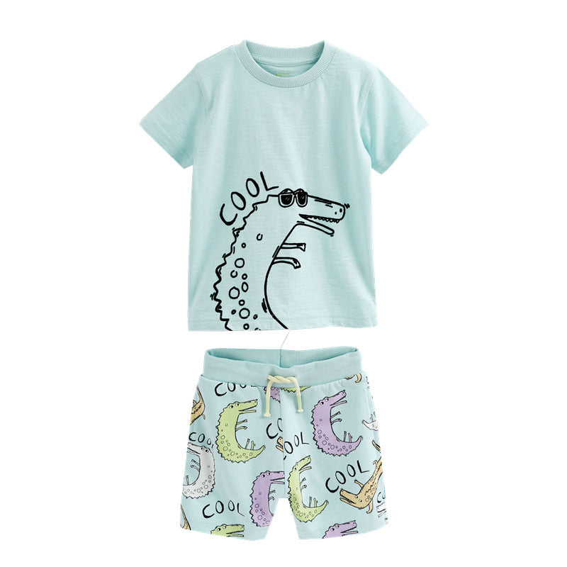 Jungen Kurzarm T-Shirt und Shorts Set EB