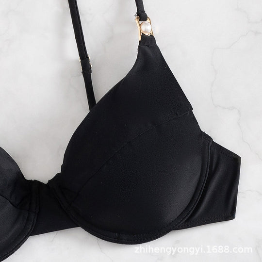 Damen Push-Up Bikini mit eleganten Trägerdetails EB