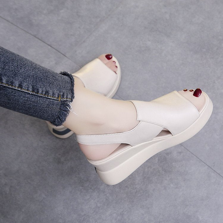 Damen Komfortable und elegante Keil-Sandalen EB