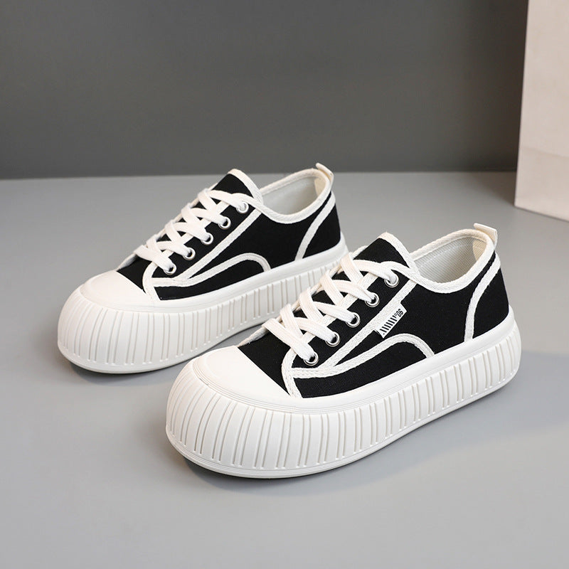 Damen Plateau Sneakers mit trendigem Design und komfortabler Dämpfung EB