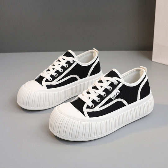 Damen Plateau Sneakers mit trendigem Design und komfortabler Dämpfung EB