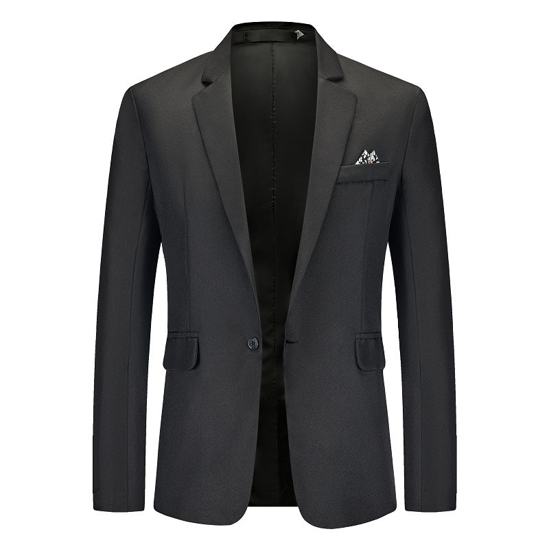 Herren Eleganter Anzugblazer mit feiner Struktur und modernem Schnitt EB