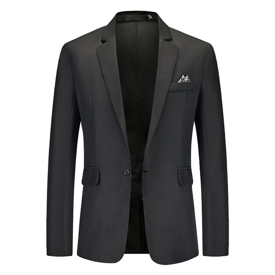 Herren Eleganter Anzugblazer mit feiner Struktur und modernem Schnitt EB