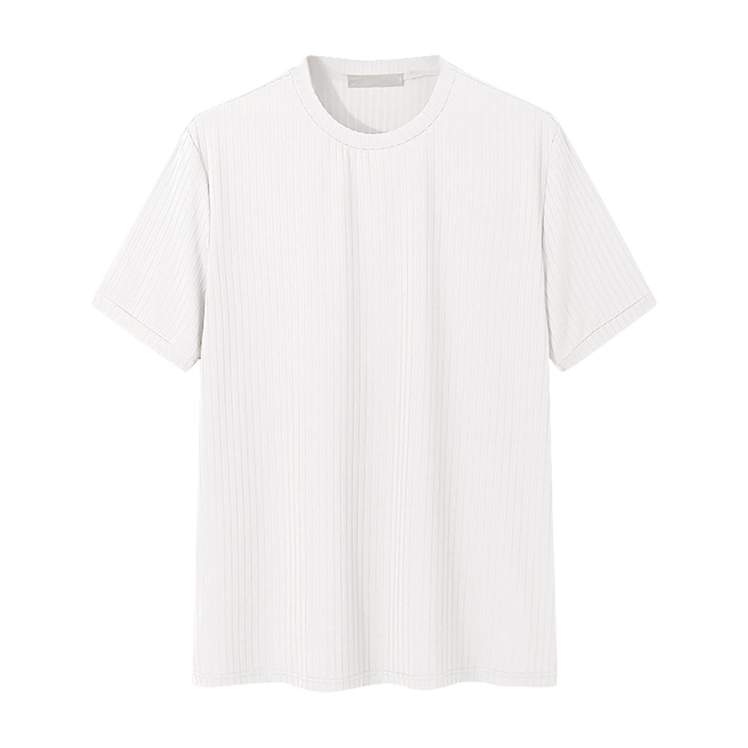 Unisex nan geripptes weit geschnittenes T-Shirt aus Baumwollmix EB