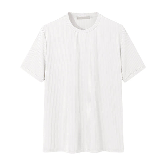 Unisex nan geripptes weit geschnittenes T-Shirt aus Baumwollmix EB