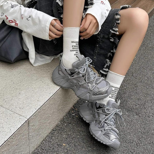Damen Sportliche Sneaker mit atmungsaktivem Obermaterial und dämpfender Sohle EB