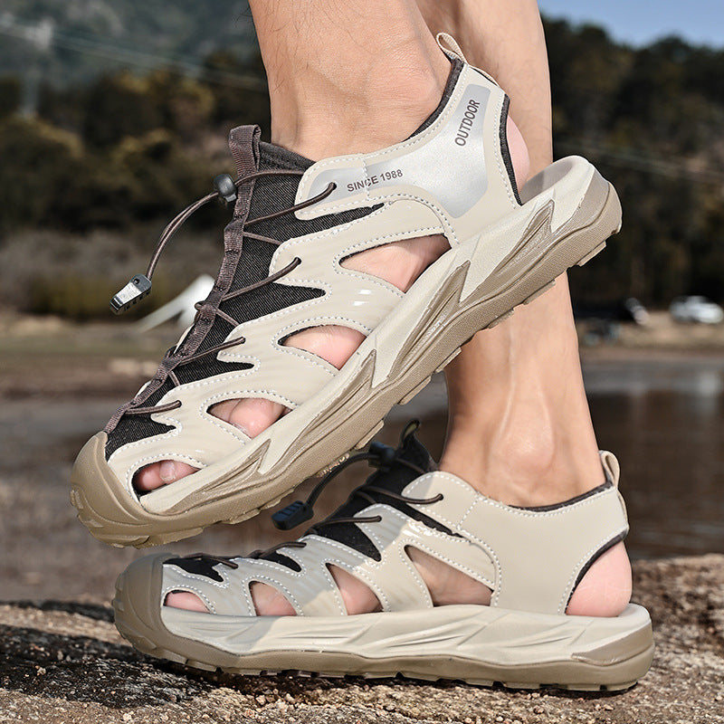 Damen Sportliche Outdoor-Sandalen mit rutschfester Sohle und praktischem Schnellschnürsystem EB