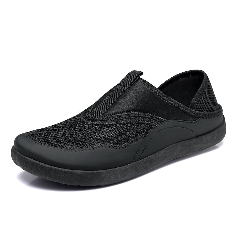 Damen Bequeme Slip-On Sportschuhe mit atmungsaktivem Obermaterial und rutschfester Sohle EB