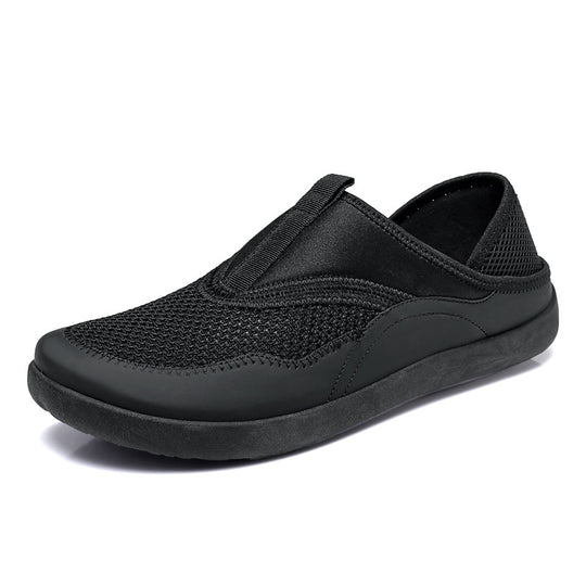 Damen Leichte und luftige Slip-On Freizeitschuhe mit atmungsaktiver Oberfläche EB