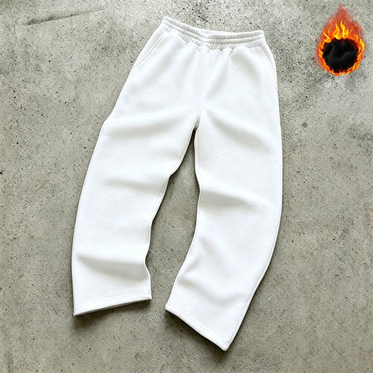 Unisex nan gefütterte Sweatpants mit elastischem Komfortbund, geradem Bein und seitlichen Eingrifftaschen EB