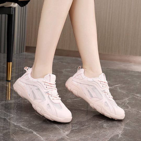 Damen Sportliche Mesh Sneakers mit dämpfendem Profil und rutschfester Sohle EB