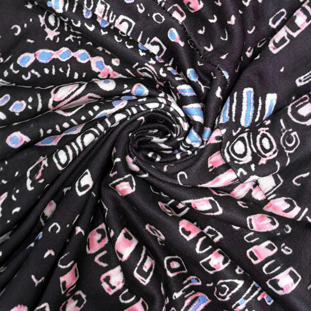 Damen Maxi-Kleid mit floralem Design und schmeichelndem V-Ausschnitt EB