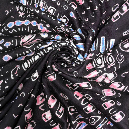 Damen Maxi-Kleid mit floralem Design und schmeichelndem V-Ausschnitt EB