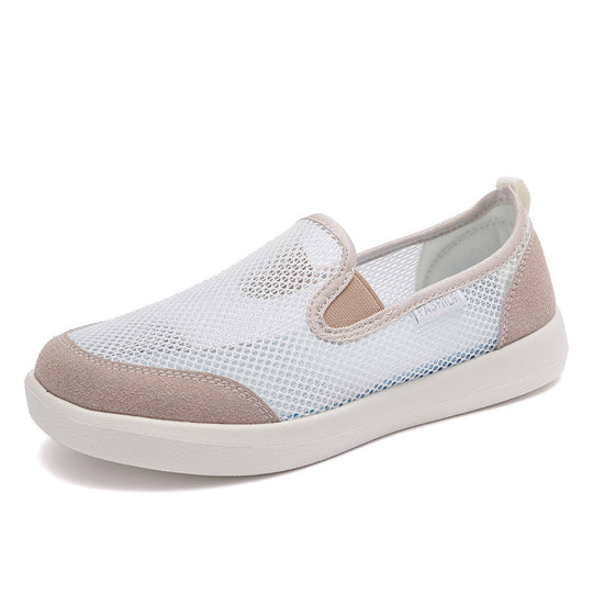 Damen Atmungsaktive Slip-On Schuhe aus Netzmaterial EB
