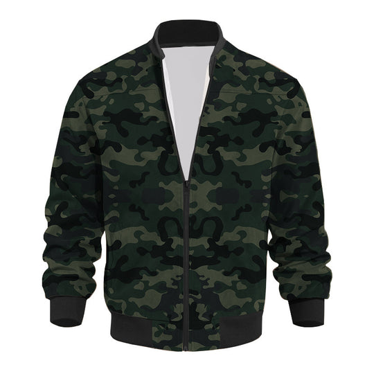 Herren Bomberjacke mit modernem Camouflage-Design und elastischen Bündchen EB