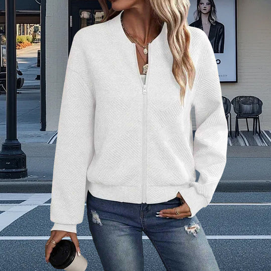 Damen Freizeitjacke mit strukturiertem Design und praktischen Taschen EB
