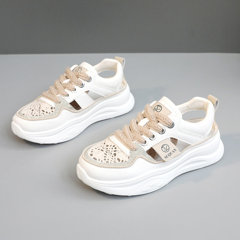 Damen Sportliche Sneakers mit atmungsaktiven Einsätzen und modernem Design EB