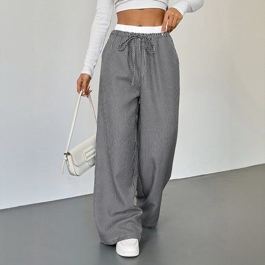 Damen Bequeme Joggpants mit lässigem Streifenmuster EB
