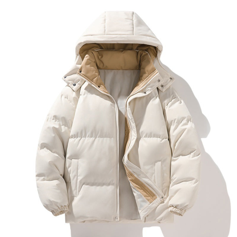 Damen isolierte Steppjacke mit Kapuze und hohem Kragen EB