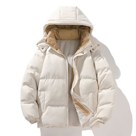 Damen isolierte Steppjacke mit Kapuze und hohem Kragen EB