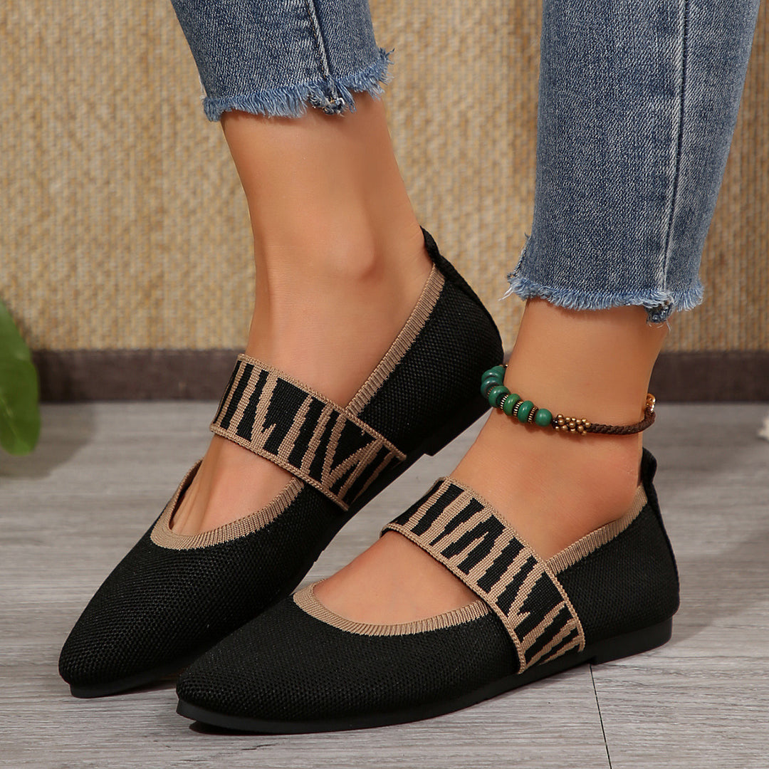 Damen modische Slipper mit elastischem Riemen EB