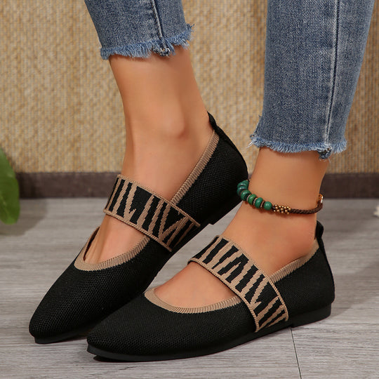 Damen modische Slipper mit elastischem Riemen EB