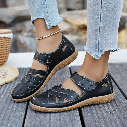 Damen Freizeit-Sandalen mit verstellbarem Riemen und luftigem Design EB