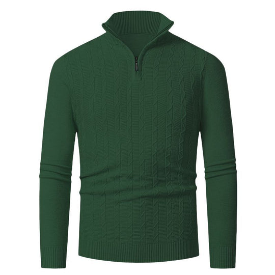 Herren hoher Kragen Strickpullover EB