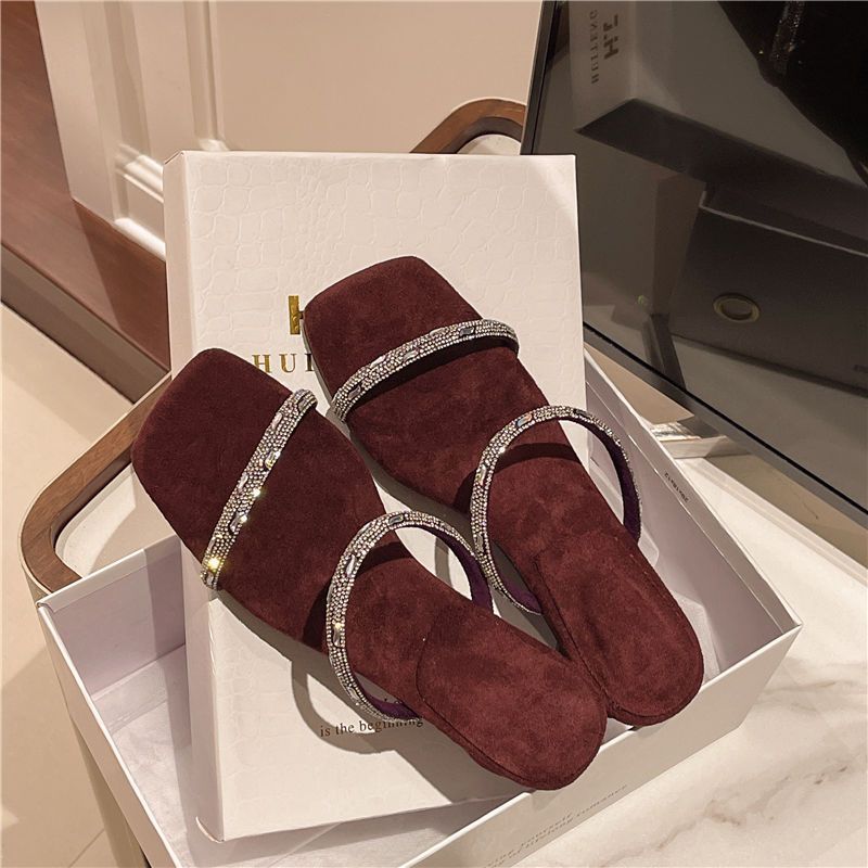 Damen elegante Riemchen-Sandalen mit Glitzerakzenten EB