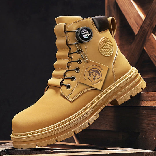 Herren robuste Schnürboots mit rutschfester Sohle und wasserabweisendem Obermaterial EB