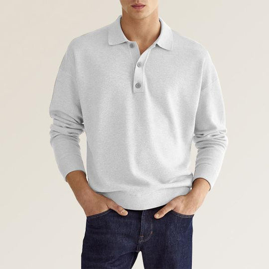 Herren Poloshirt aus weichem Material mit Knopfleiste EB