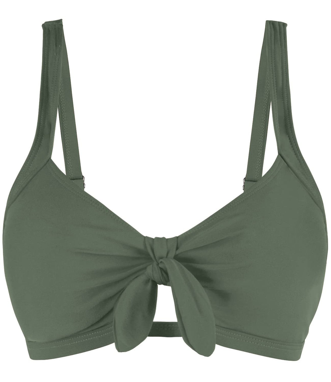 Damen Sportliches Bikinioberteil mit modischem Knotendetail EB