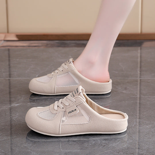 Damen Sportliche Clogsneaker mit atmungsaktiven Mesh-Einsätzen und rutschfester Sohle EB