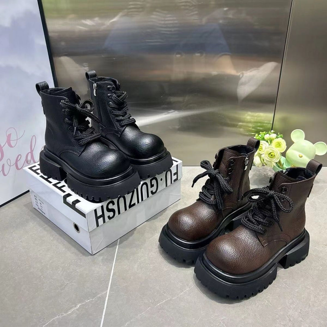 Damen robuste Stiefeletten mit rutschfester Sohle und modischem Design EB