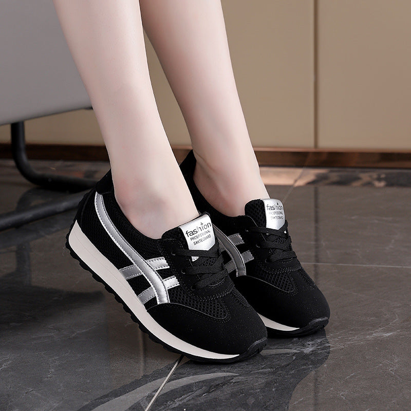 Damen Leichte Atmungsaktive Sneakers mit flexibler Sohle und Dämpfung EB