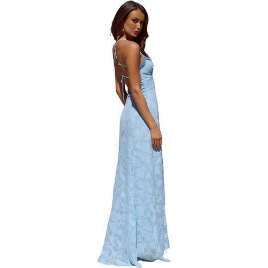 Damen Elegantes Maxikleid mit raffinierten Details EB