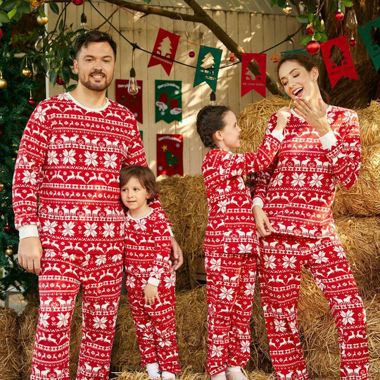 EB | Weihnachtsplätzchen Weihnachts-Pyjama rot Damen