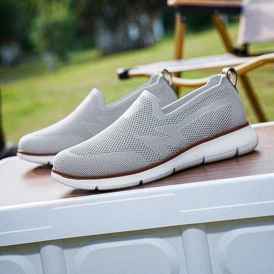 Damen Atmungsaktive Slip-On Sneakers mit rutschfester Sohle EB