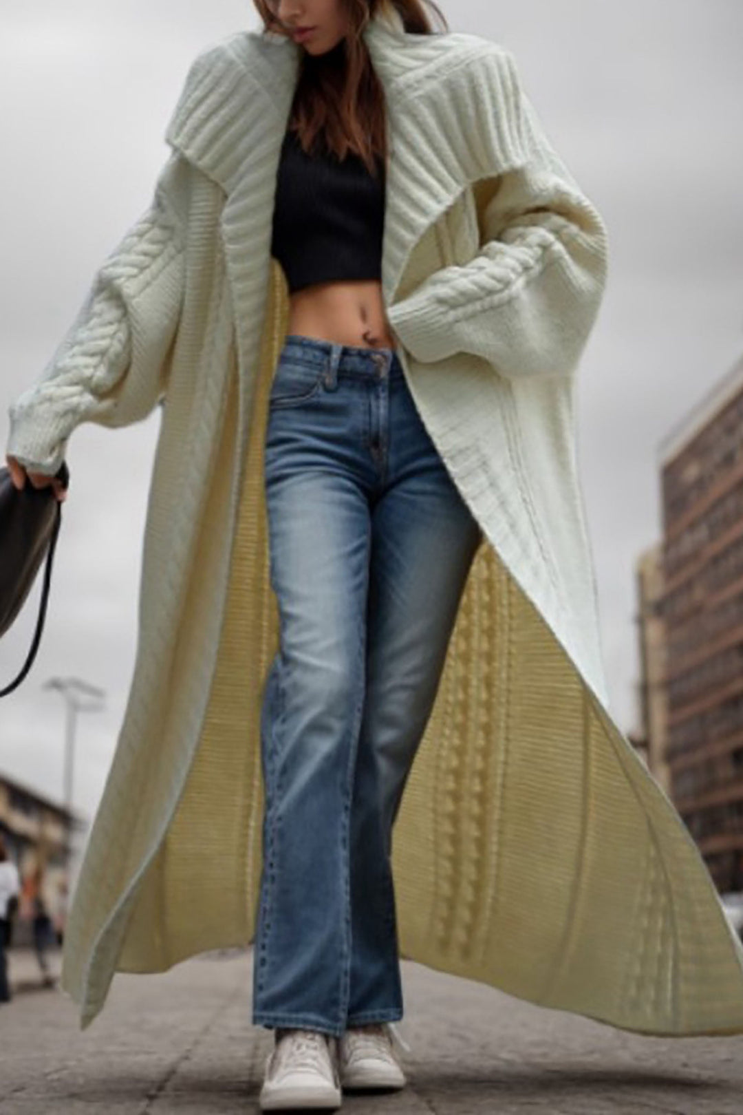 EB | Lässige und Modische Winter Strickjacke