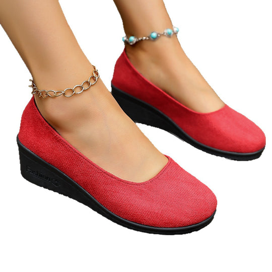 Damen Wedge-Ballerinas mit komfortabler Fußbettung und elegantem Design EB