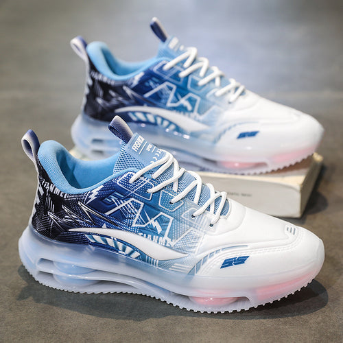 Damen Sportliche Air Cushion Sneakers mit atmungsaktiver Mesh-Oberfläche EB