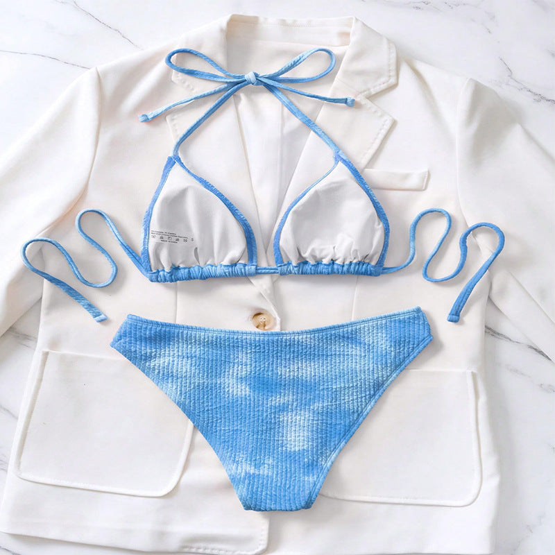 Damen Triangel-Bikini mit elegantem Rippendesign EB