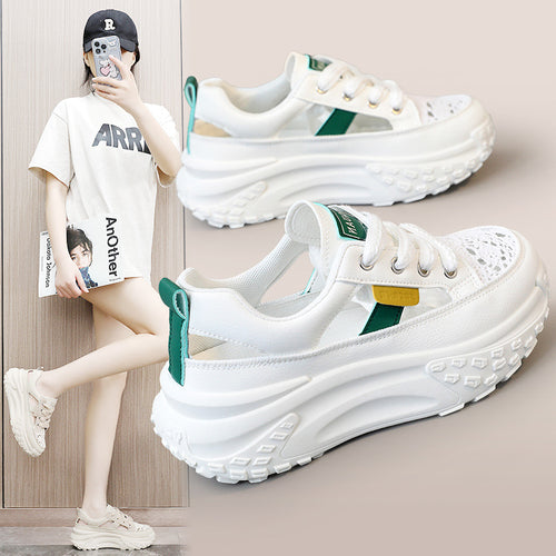 Damen Sneaker mit atmungsaktiven Einsätzen und innovativer Laufsohle EB
